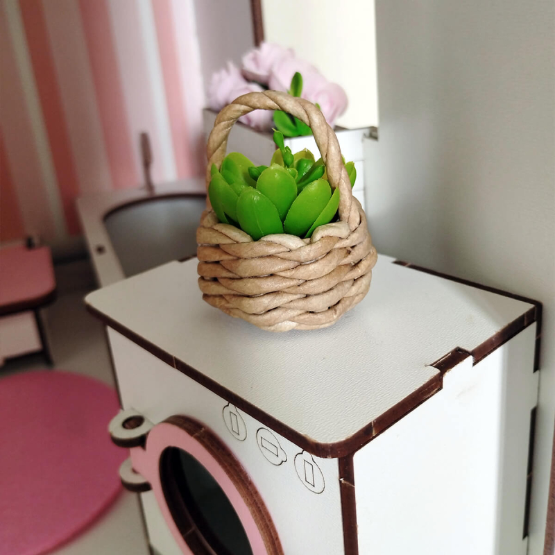 Ляльковий плетений кошик (маленький) Hand Made Nestwood 1 шт