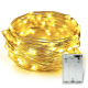 LED-гірлянда 5м +usb (освітлення) для лялькового будиночка NestWood, тепле світло, 2в1 на батарейках + usb