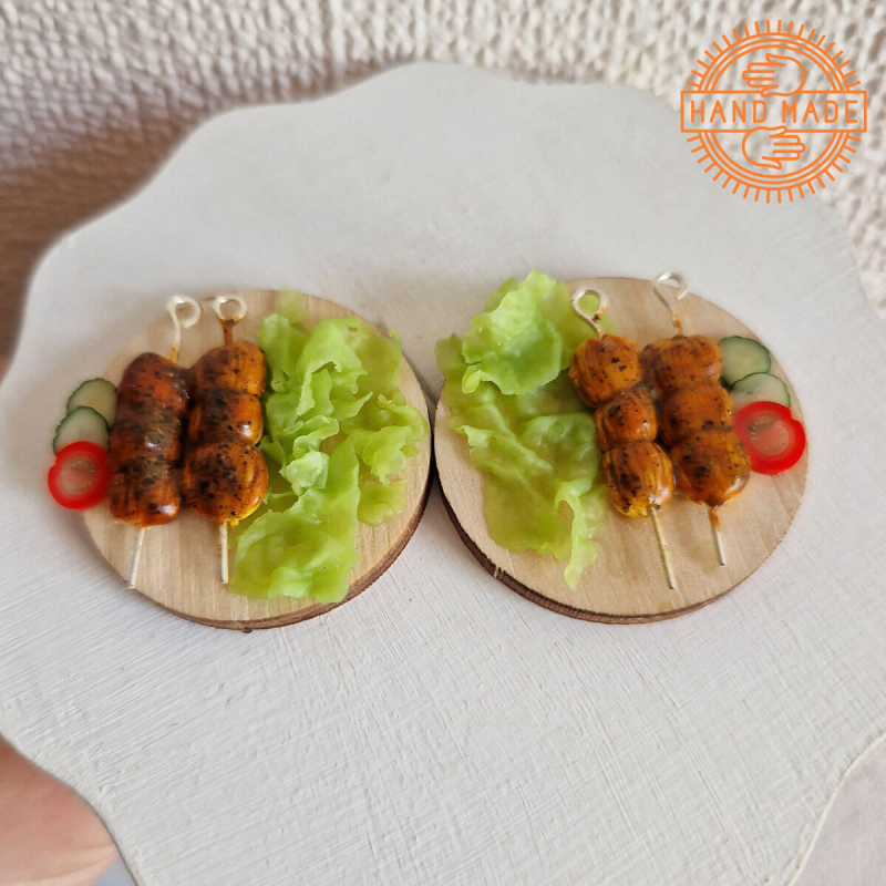 Лялькова їжа "Шашлик з овочами" Hand Made Nestwood 1 шт