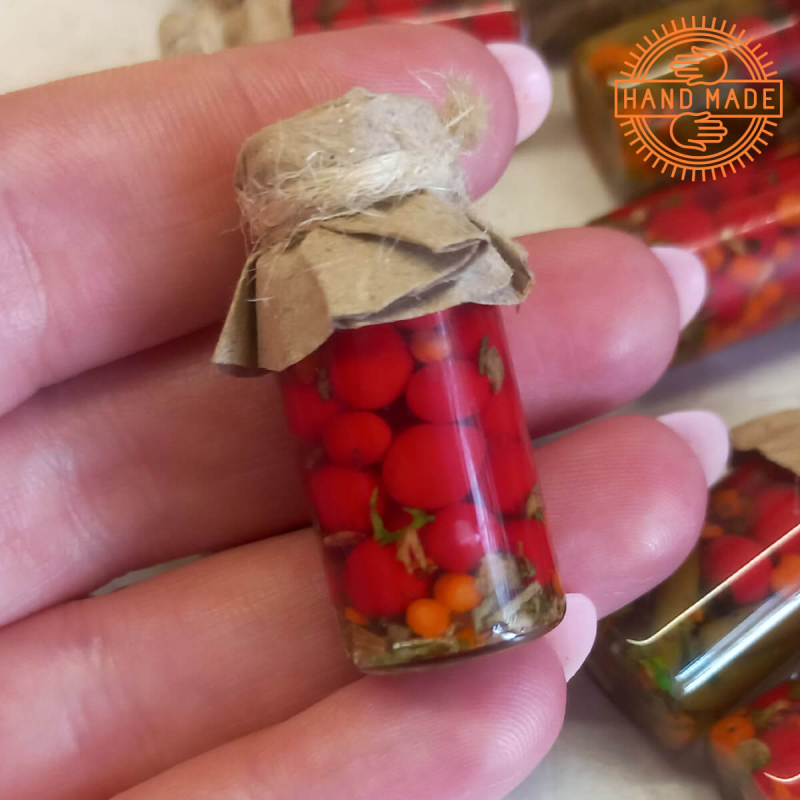Лялькова їжа "Мариновані помідори" Hand Made Nestwood 1 шт