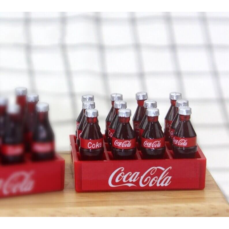 Лялькова кола "Ящик Coca Cola" 12шт.