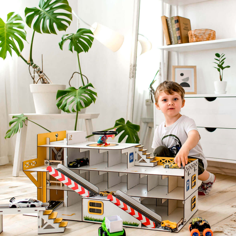 Гараж-парковка NestWood з ліфтом Maxi жовтий